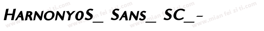 Harnony0S_ Sans_ SC_字体转换